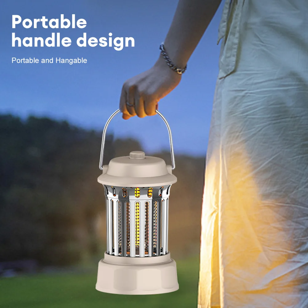 lanterne anti-moustique et lamp de camping 2in1 lumière 62 UV rechargeble تنزوت