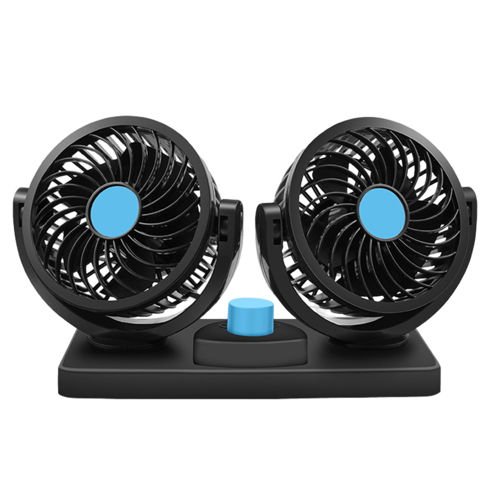 Double Ventilateur électrique pour voiture 2 vitesses rotatif à 360 degrés - تنزوت