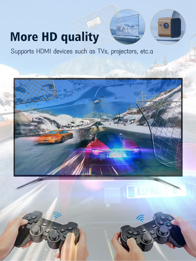 Console de jeu vidéo rétro avec 10000 jeux intégrés +2 manette sans fil 4K HDMI تنزوت