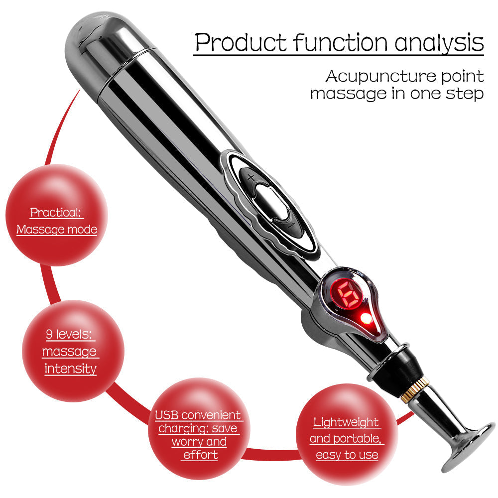 Stylo de massage électrique pour points d'acupuncture - تنزوت