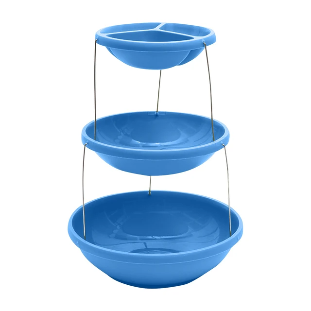 Bol torsadé pliable à 3 niveaux pour les trempettes et les bonbons تنزوت