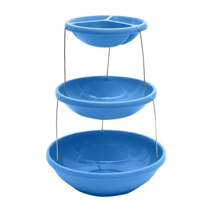 Bol torsadé pliable à 3 niveaux pour les trempettes et les bonbons تنزوت