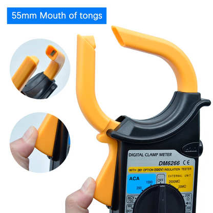 Multimètre à pince numérique Portable DM-6266 تنزوت