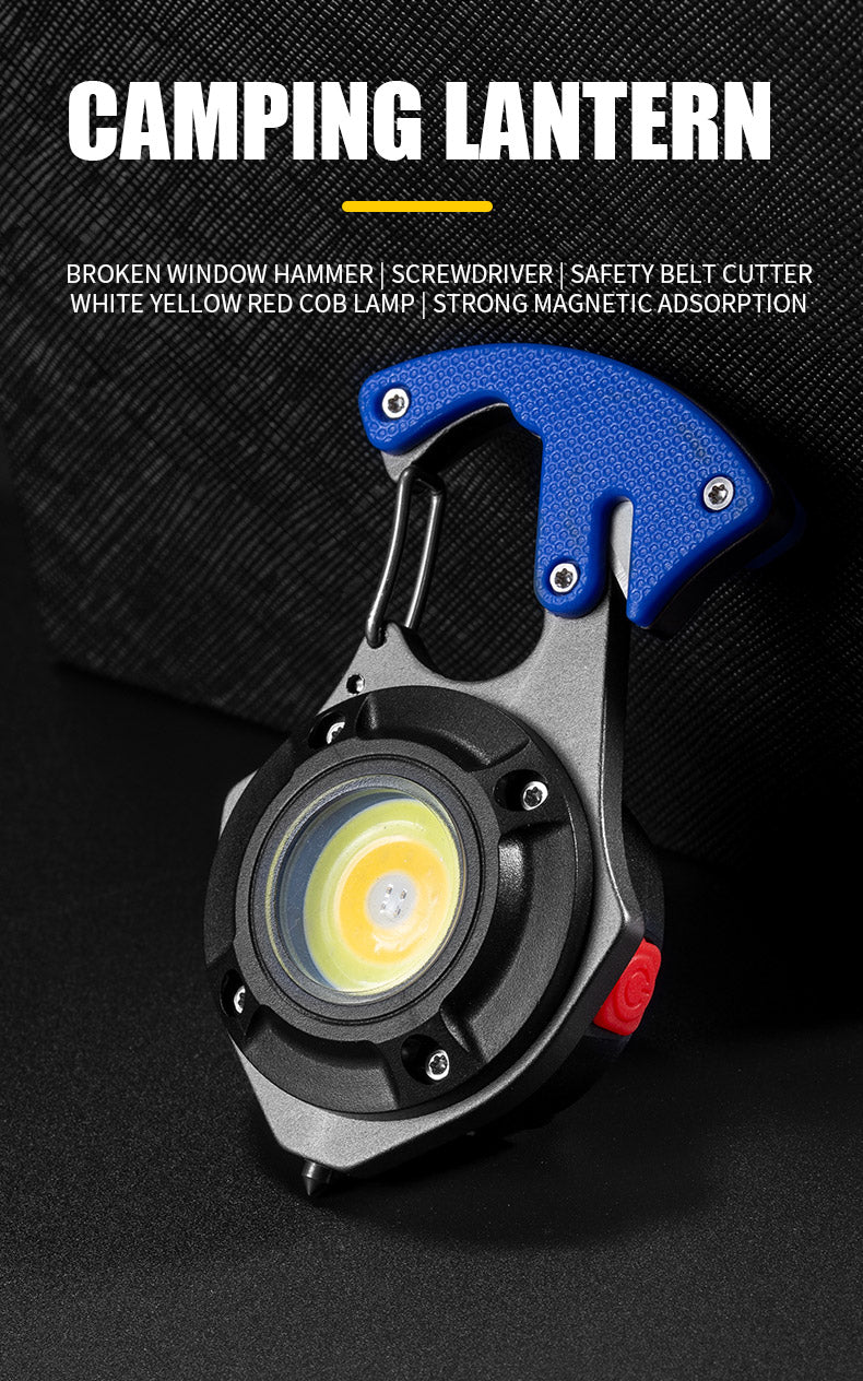 lampe de poche multifonctionnelle étanche Rechargeable à LED en alliage d'aluminium تنزوت