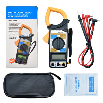 Multimètre à pince numérique Portable DM-6266 تنزوت