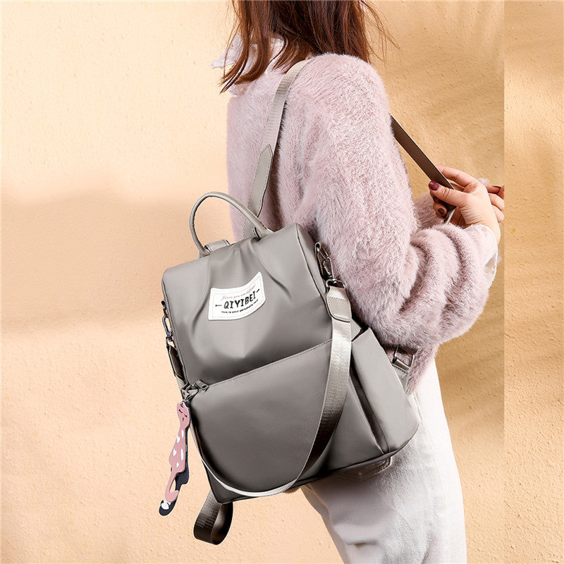 Sac à dos oxford Antivol étanche Pour Femme - Gris تنزوت