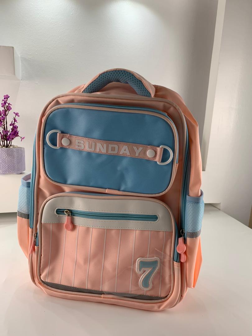Sac à Dos Scolaire pour Enfants SUNDAY Rose – حقيبة ظهر مدرسية للأطفال وردي تنزوت