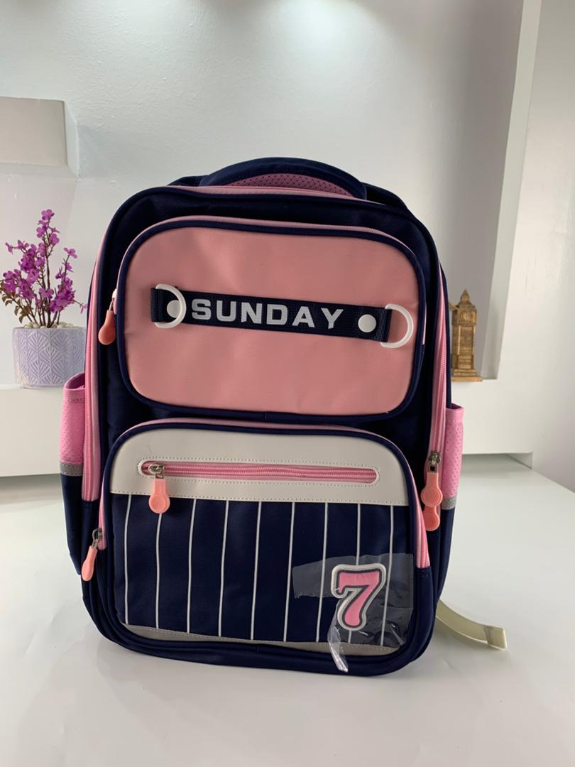 Sac à Dos Scolaire pour Enfants SUNDAY Rose et Bleu – حقيبة ظهر مدرسية للأطفال وردي وأزرق تنزوت