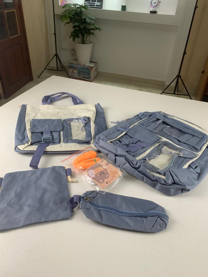 Ensemble-de-sacs-d-cole-Kawai-pour-adolescents-4Pcs-Avec-Accessoires-Bleu-محفظة-4-قطع-كاواي-مع-أكسسوارات-أزرق.png