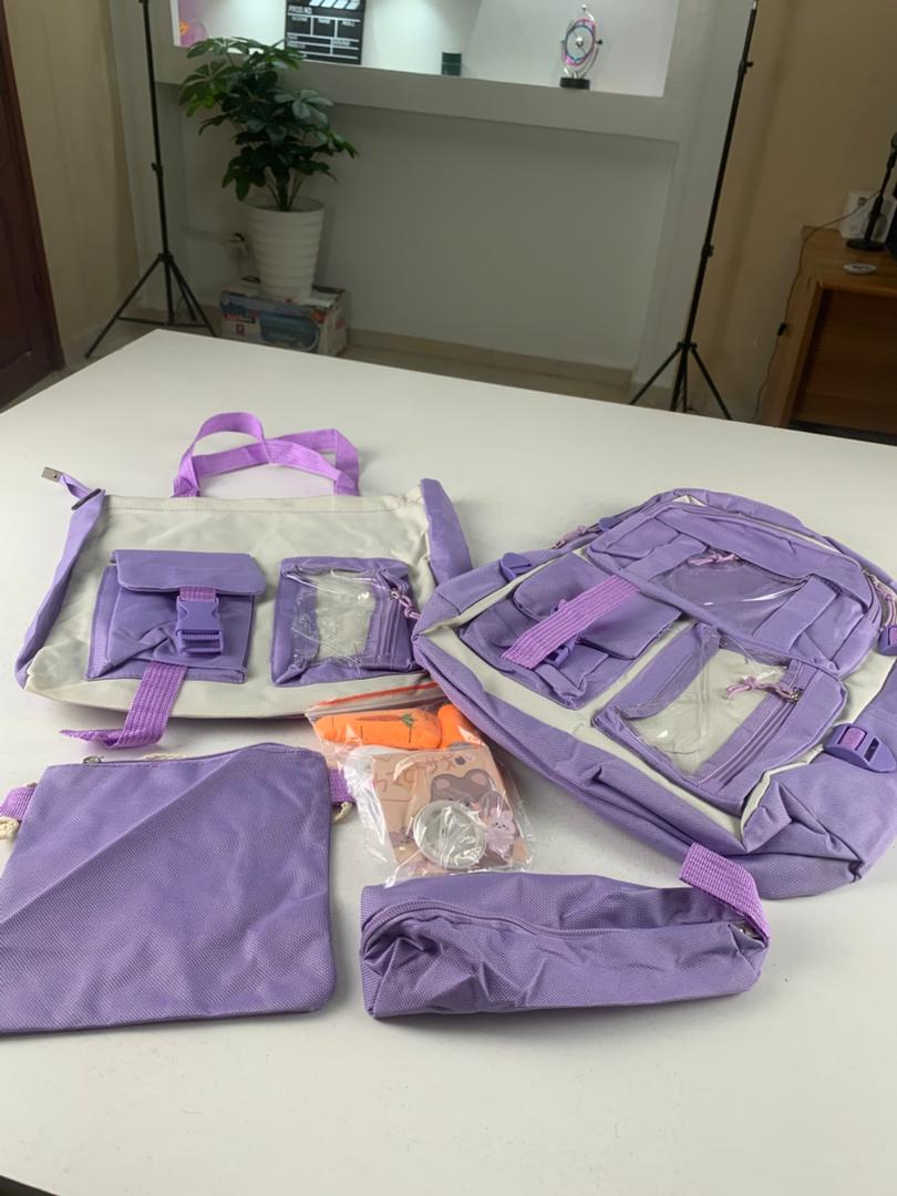 Ensemble-de-sacs-d-cole-Kawai-pour-adolescents-4Pcs-Avec-Accessoires-Mauve-محفظة-4-قطع-كاواي-مع-أكسسوارات-بنفسجي.png