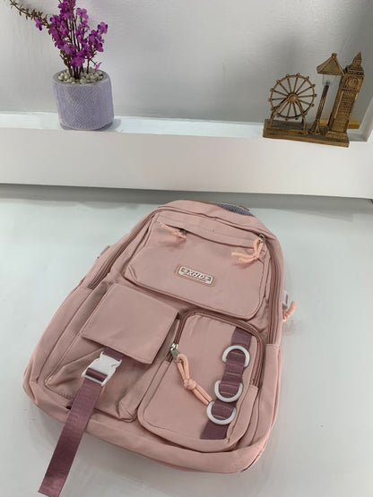 Sacs à dos d’école Style Décontracté XHD Rose – حقيبة ظهر مدرسية وردي تنزوت