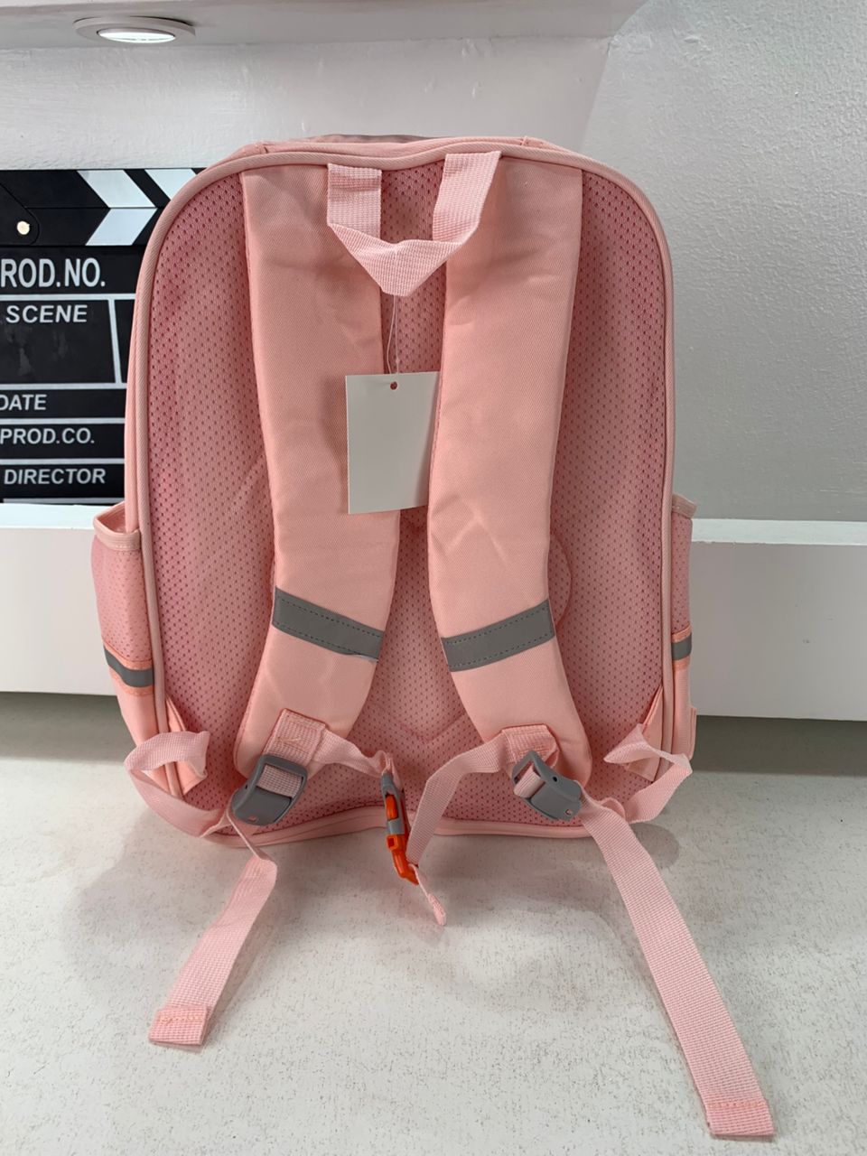 Sac à Dos Enfant Ludique avec Plusieurs Compartiment et un Peluche LM-5122 Rose – حقيبة ظهر للأطفال وردي تنزوت