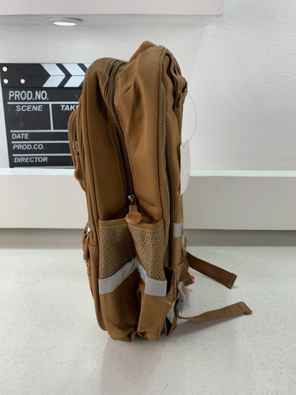 Sac à Dos Enfant Ludique avec Plusieurs Compartiment et un Peluche LM-5122 Marron – حقيبة ظهر للأطفال بني تنزوت