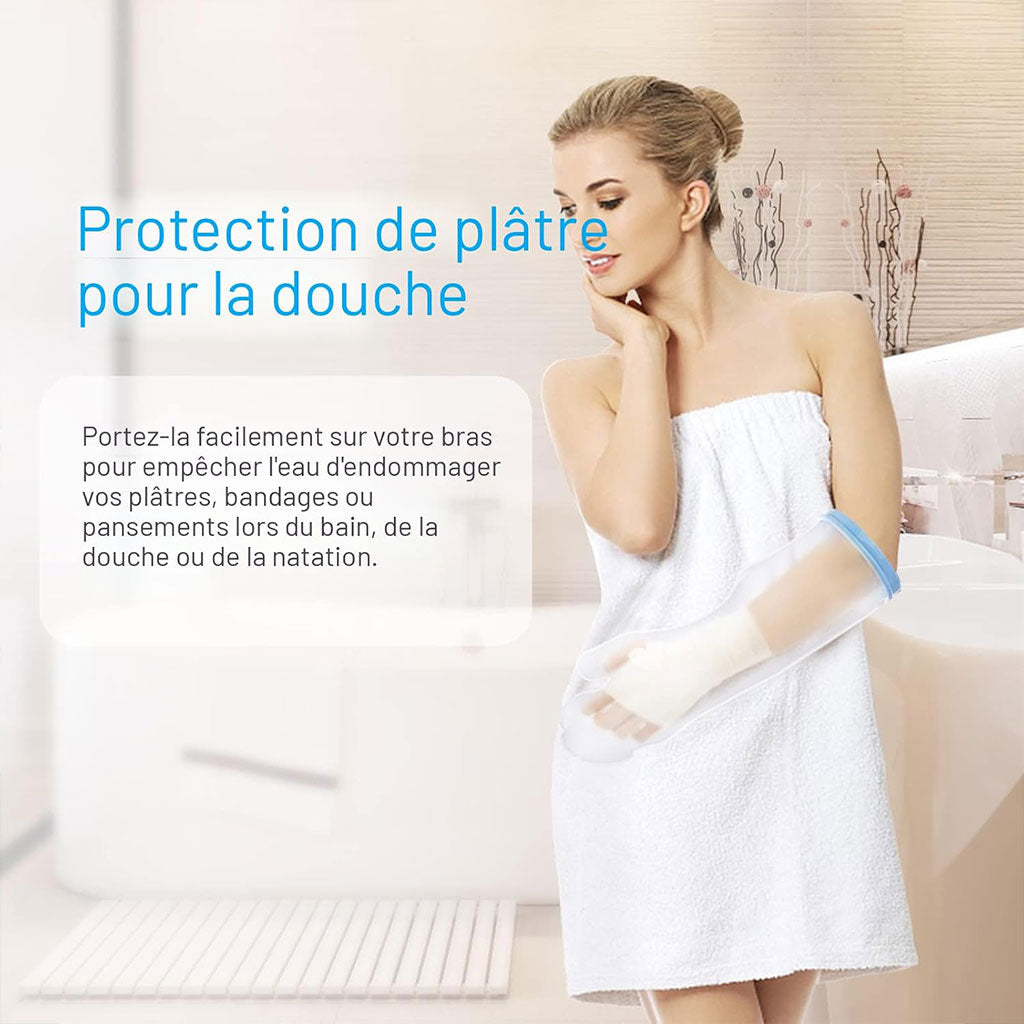 Protège-plâtre imperméable demi bras pour pour adulte – غطاء عازل للمياه لليد المكسولة تنزوت