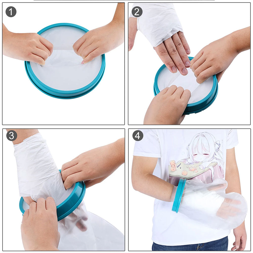 Housses de plâtre imperméables protège-poignet pour la douche et le bain – غطاء عازل للمياه لليد المكسولة تنزوت