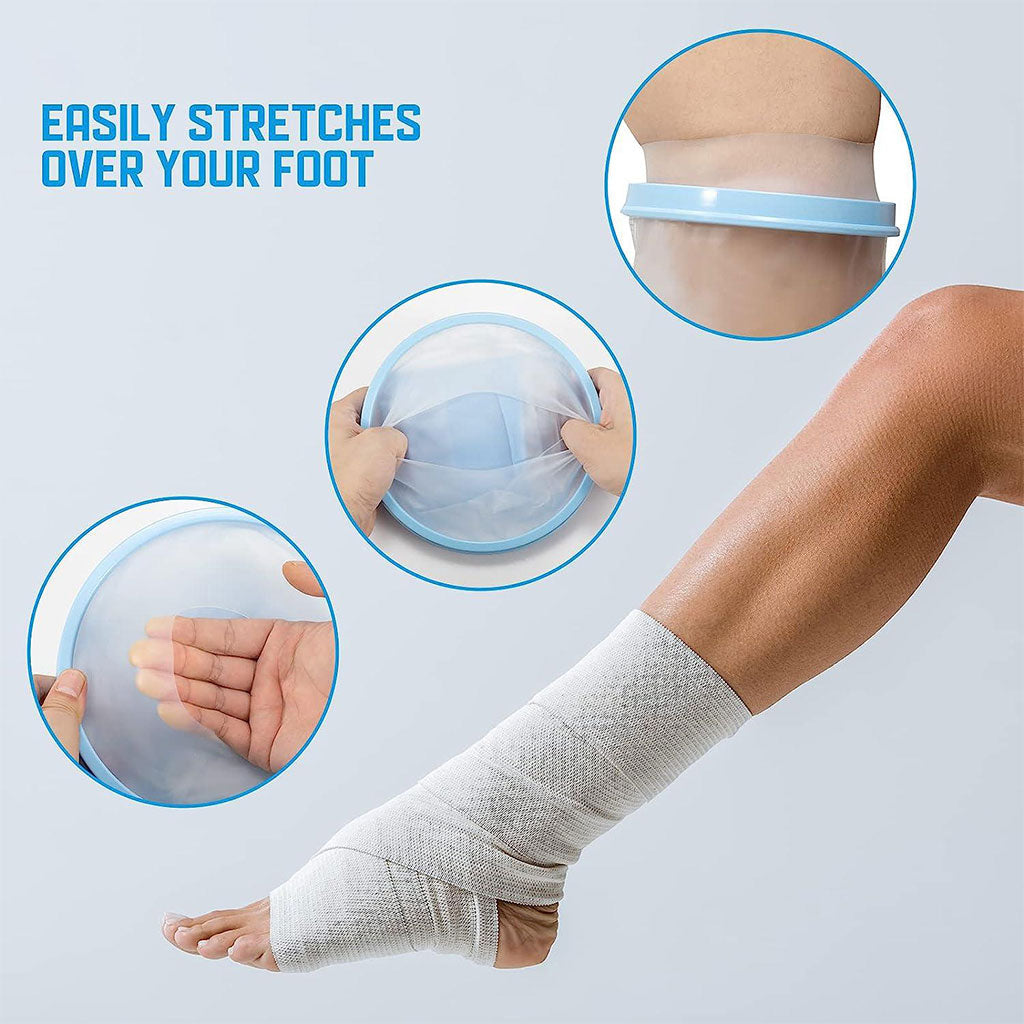 Housse de plâtre imperméable pour la douche, protection pour jambe adulte – غطاء عازل للمياه للرجل المكسورة كاملة تنزوت