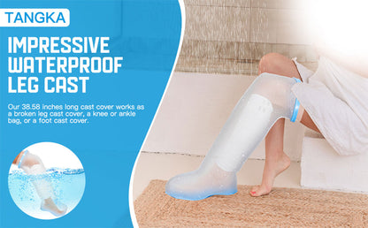 Housse de plâtre imperméable pour la douche, protection pour jambe adulte – غطاء عازل للمياه للرجل المكسورة كاملة تنزوت