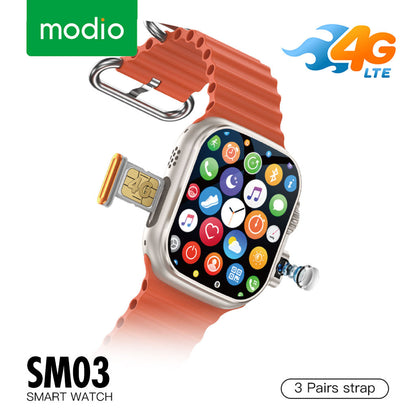 Smartwatch Modio SM03 avec prise en charge de la carte SIM et appareil photo intégré – ساعة ذكية تدعم شريحة الإتصال - تنزوت