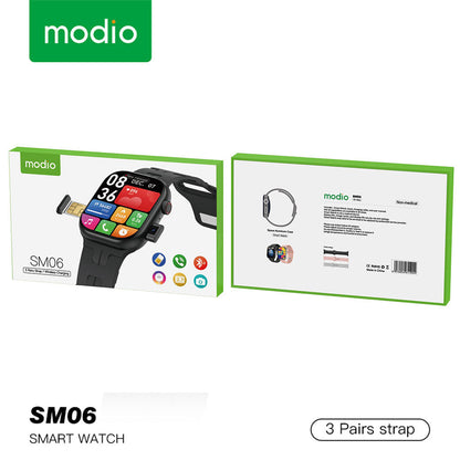 Modio SM06 Smartwatch avec Carte SIM, Appel HD et Camera – ساعة ذكية أصلية تنزوت