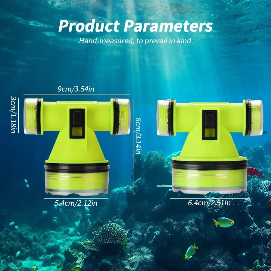 Lampe Frontale de Plongée Étanche et Rechargeable – مصباح غطس تنزوت