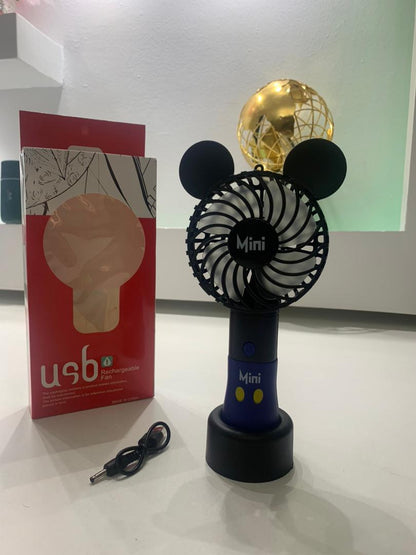 Ventilateur Rechargeable USB Mini Mousse avec 3 Niveaux de Vitesse – مروحة محمولة تنزوت