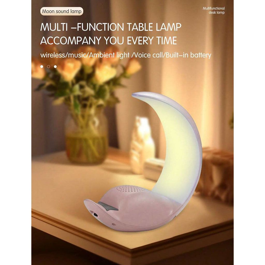 Haut-parleur tactile lampe lunaire ,moon touch speaker - تنزوت