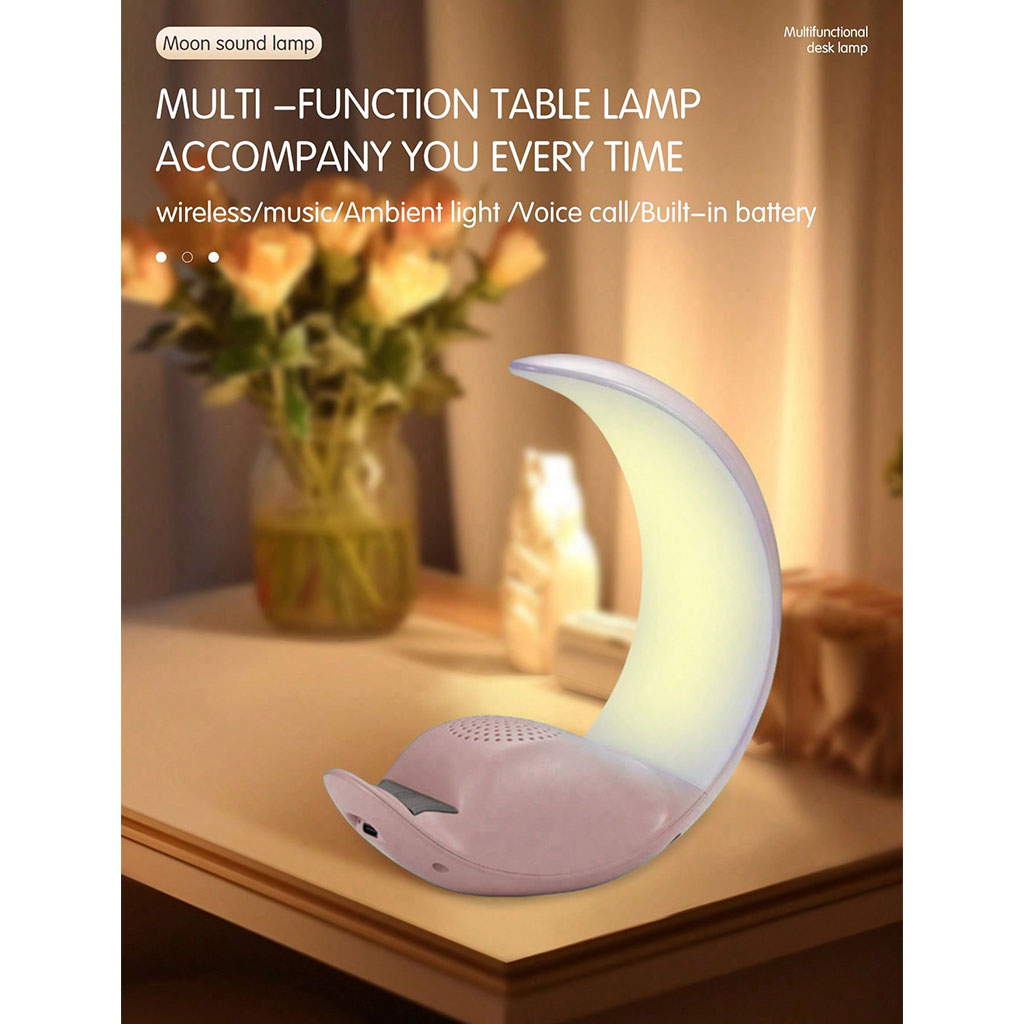 Haut-parleur tactile lampe lunaire ,moon touch speaker - تنزوت