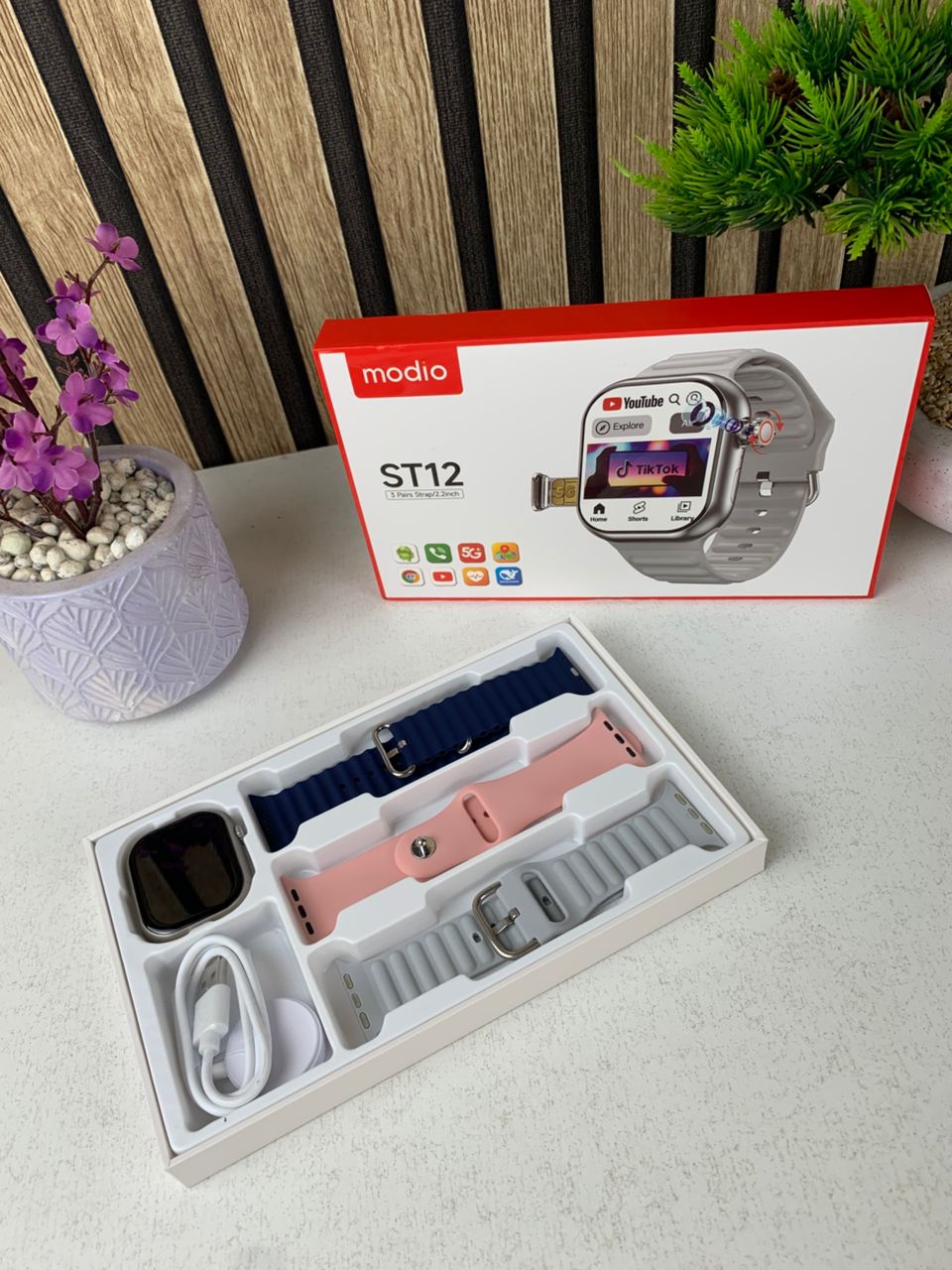 Smart-Watch-ST12-Compatible-avec-Carte-Sim-5G-Stockage-64GB-Ai-Fonction-ساعة-ذكية-مع-3-أساور.png
