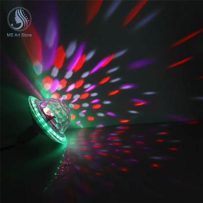 Boule Magique en Cristal UFO Musique Bluetooth LED RGB E27 - تنزوت