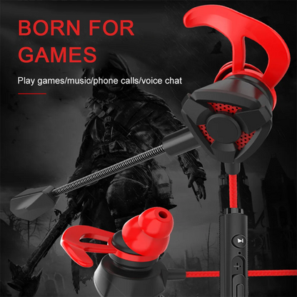 Écouteurs filaires gaming avec microphone intégré, pour PS4 et switch et xbox et PC 3.5mm DUNTH DU-K5 - تنزوت