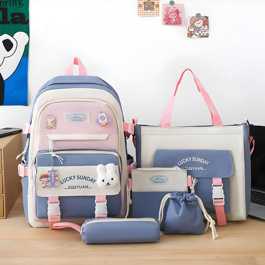 Ensemble-de-sacs-d-cole-Kawai-pour-adolescents-5Pcs-Xin-Pin-Shang-Bleu-محفظة-5-قطع-كاواي-أزرق.png