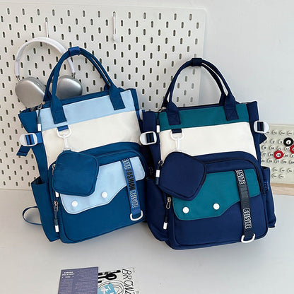 Ensemble de sacs d’école Kawai pour Enfants 2Pcs Avec Pochette Bleu Ciel – محفظة 2 قطع كاواي مع محفظة صغيرة أزرق فاتح تنزوت