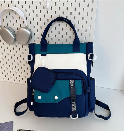 Ensemble de sacs d’école Kawai pour Enfants 2Pcs Avec Pochette Bleu – محفظة 2 قطع كاواي مع محفظة صغيرة أزرق تنزوت
