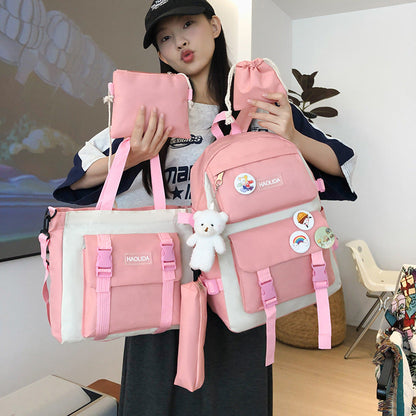 Ensemble de sacs d’école Kawai pour adolescents 4Pcs HAOLIDA V2 – محفظة 4 قطع كاواي