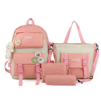 Ensemble de sacs d’école Kawai pour adolescents 4Pcs HAOLIDA V2 – محفظة 4 قطع كاواي