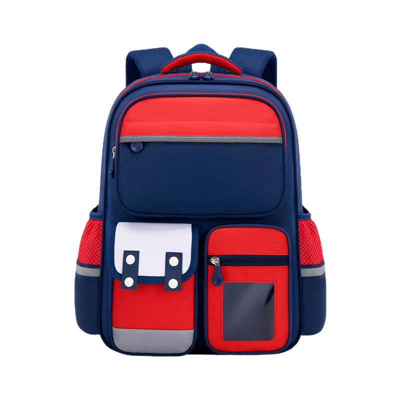 Sac à Dos Enfant pour École primaire de Haute Qualité Bleu et Rouge – حقيبة ظهر مدرسية للأطفال أزرق وأحمر تنزوت