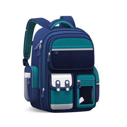 Sac à Dos Enfant pour École primaire de Haute Qualité Bleu et Vert – حقيبة ظهر مدرسية للأطفال أزرق وأخضر تنزوت