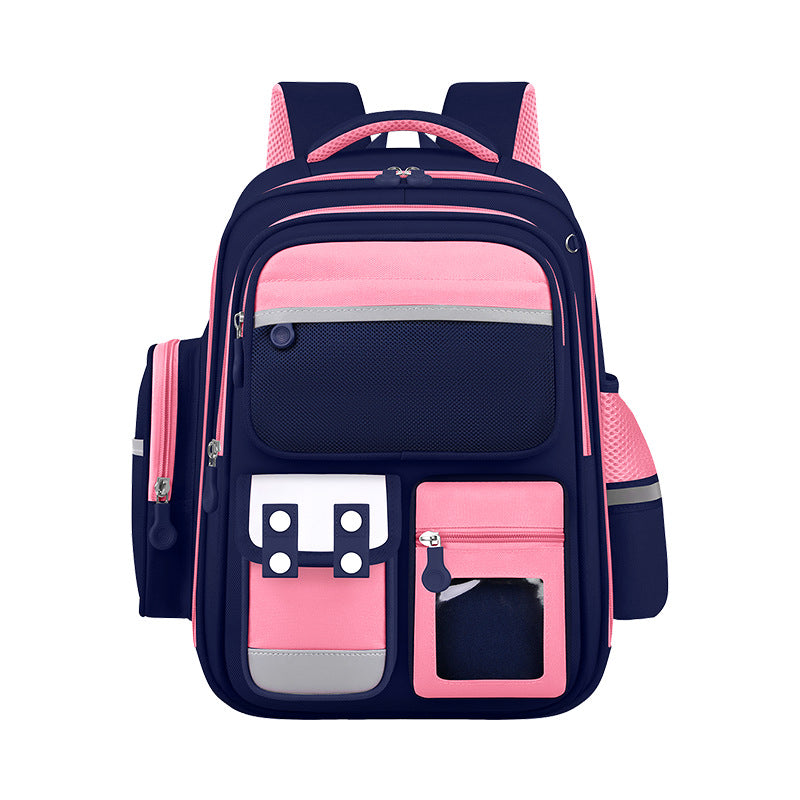 Sac à Dos Enfant pour École primaire de Haute Qualité Bleu et Rose – حقيبة ظهر مدرسية للأطفال أزرق ووردي تنزوت