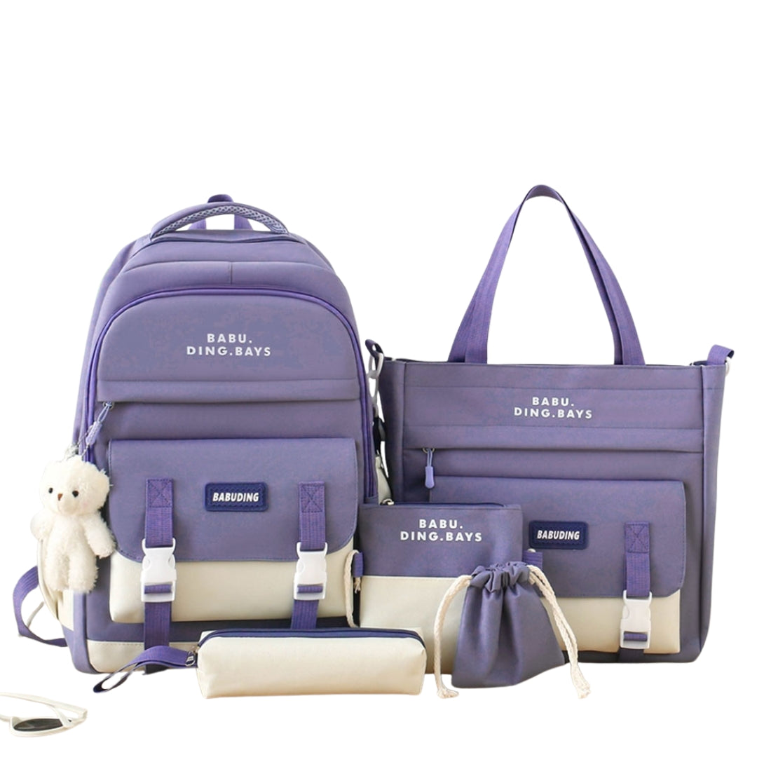 Ensemble-de-sacs-d-cole-Kawai-pour-adolescents-5Pcs-Bieyoumi-Fashion-Mauve-محفظة-5-قطع-كاواي-بنفسجي.png