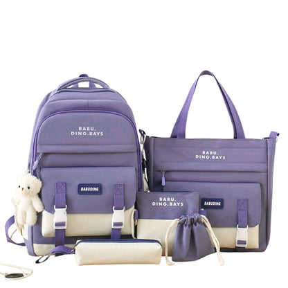 Ensemble-de-sacs-d-cole-Kawai-pour-adolescents-5Pcs-Bieyoumi-Fashion-Mauve-محفظة-5-قطع-كاواي-بنفسجي.png