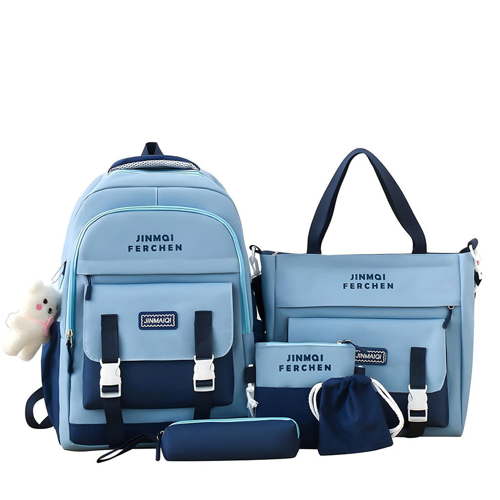 Ensemble-de-sacs-d-cole-Kawai-pour-adolescents-5Pcs-Bieyoumi-Fashion-Bleu-محفظة-5-قطع-كاواي-أزرق.png