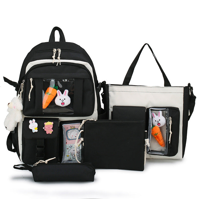 Ensemble-de-sacs-d-cole-Kawai-pour-adolescents-4Pcs-Avec-Accessoires-Noir-محفظة-4-قطع-كاواي-مع-أكسسوارات-أسود.png
