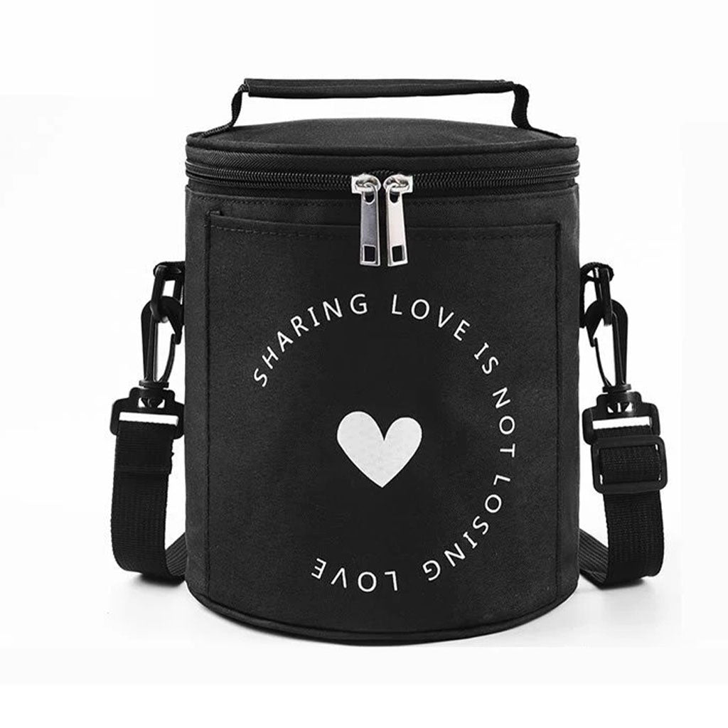 Sac à déjeuner isotherme portable avec bandoulière – حقيبة حفظ الطعام حافظة للحرارة تنزوت