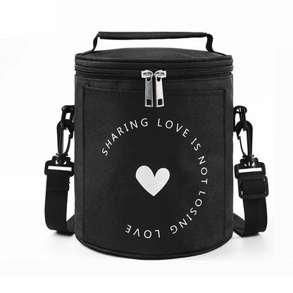 Sac à déjeuner isotherme portable avec bandoulière – حقيبة حفظ الطعام حافظة للحرارة تنزوت