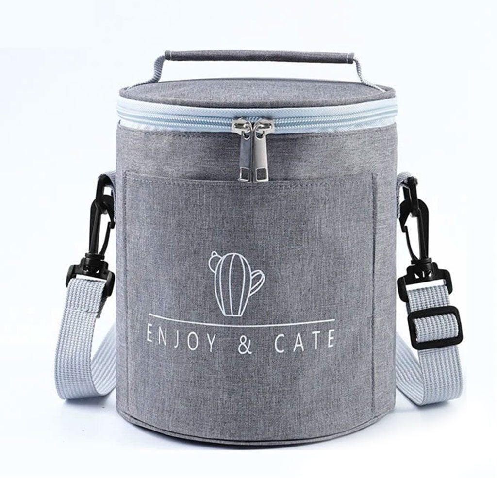 Sac à déjeuner isotherme portable avec bandoulière – حقيبة حفظ الطعام حافظة للحرارة تنزوت