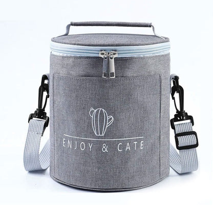 Sac à déjeuner isotherme portable avec bandoulière – حقيبة حفظ الطعام حافظة للحرارة تنزوت