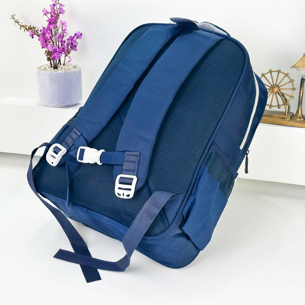 Sac à Dos pour Enfants avec Trousse Assortie 2504 Bleu Nuit – حقيبة ظهر مدرسية للأطفال مع مقلمة أزرق غامق تنزوت