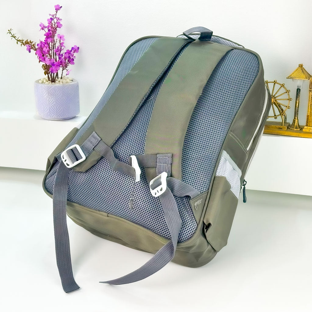 Sac à Dos pour Enfants avec Trousse Assortie 2504 Vert – حقيبة ظهر مدرسية للأطفال مع مقلمة أخضر تنزوت