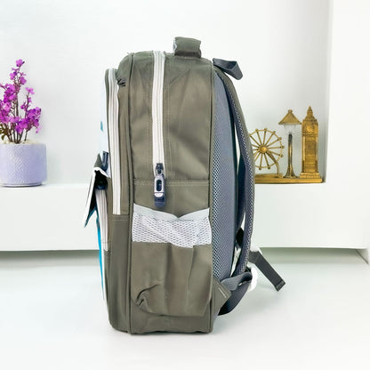 Sac à Dos pour Enfants avec Trousse Assortie 2504 Vert – حقيبة ظهر مدرسية للأطفال مع مقلمة أخضر تنزوت