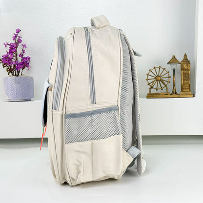 Sac à Dos pour Enfants avec Trousse Assortie KBAG Beige – حقيبة ظهر مدرسية للأطفال مع مقلمة بيج تنزوت